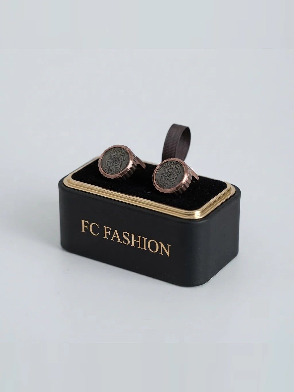 Boutons de manchette bronze antique — FC Fashion