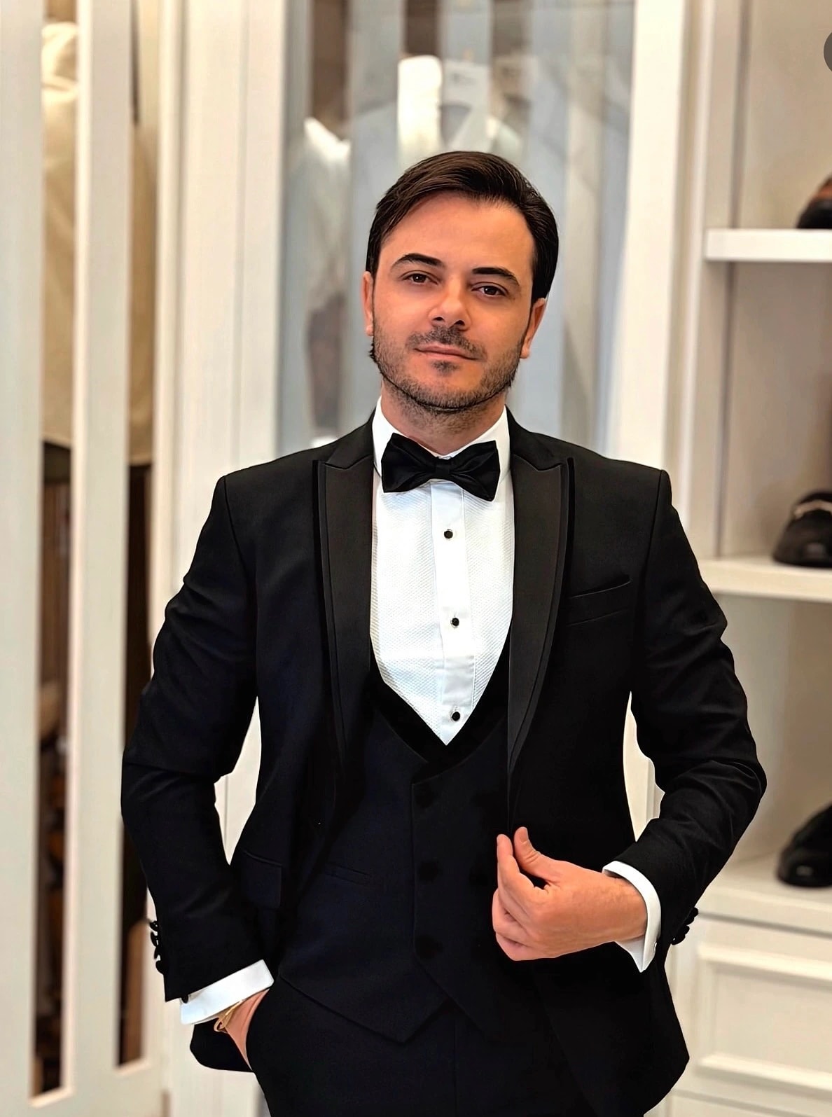Smoking noir trois pieces — FC Fashion